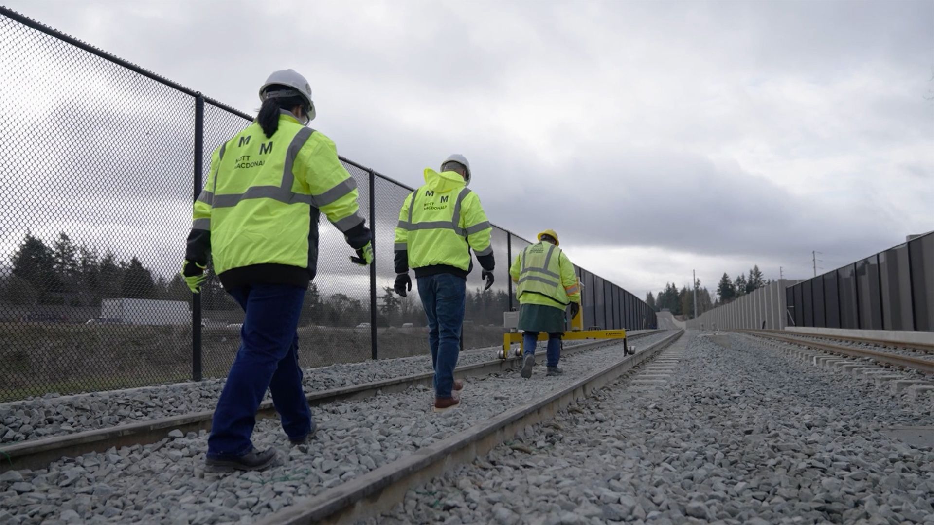 Infrastructure specialists inspecting rail assets as part of asset condition surveys, lifecycle management and PFI handback preparation.
