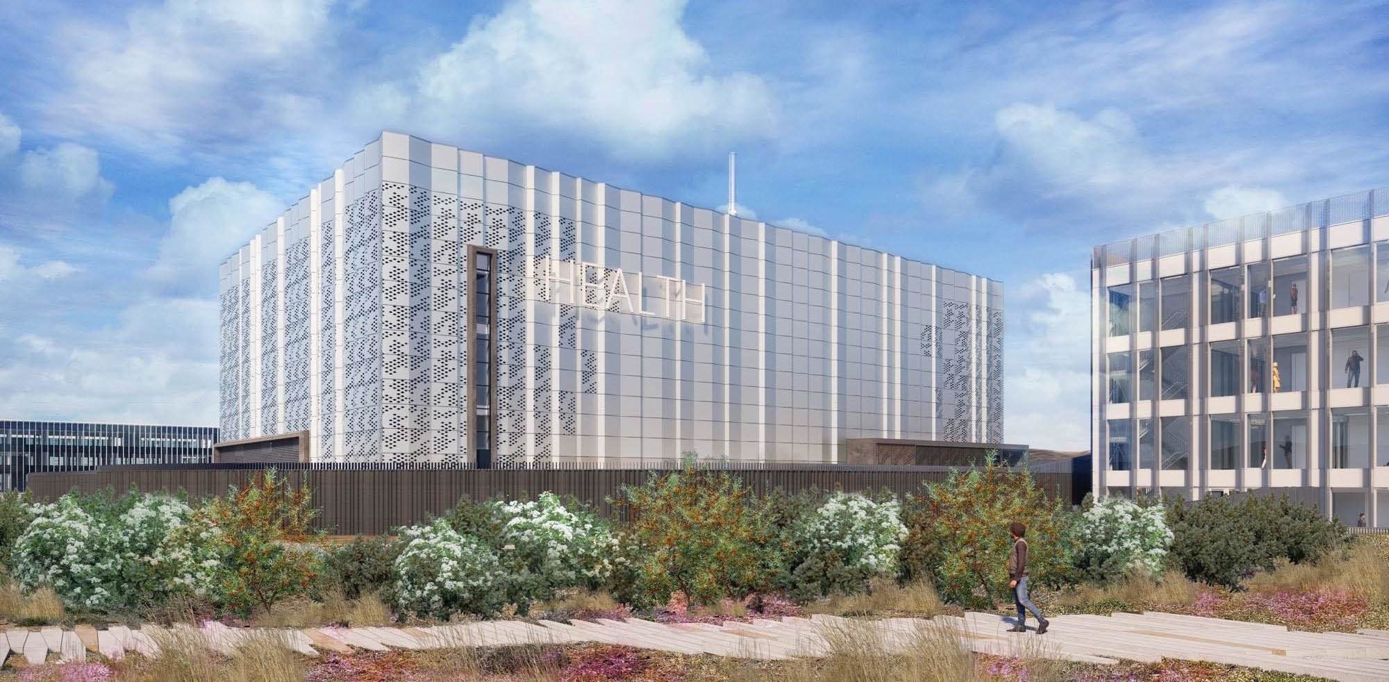 Digital render of a nuclear reactor.