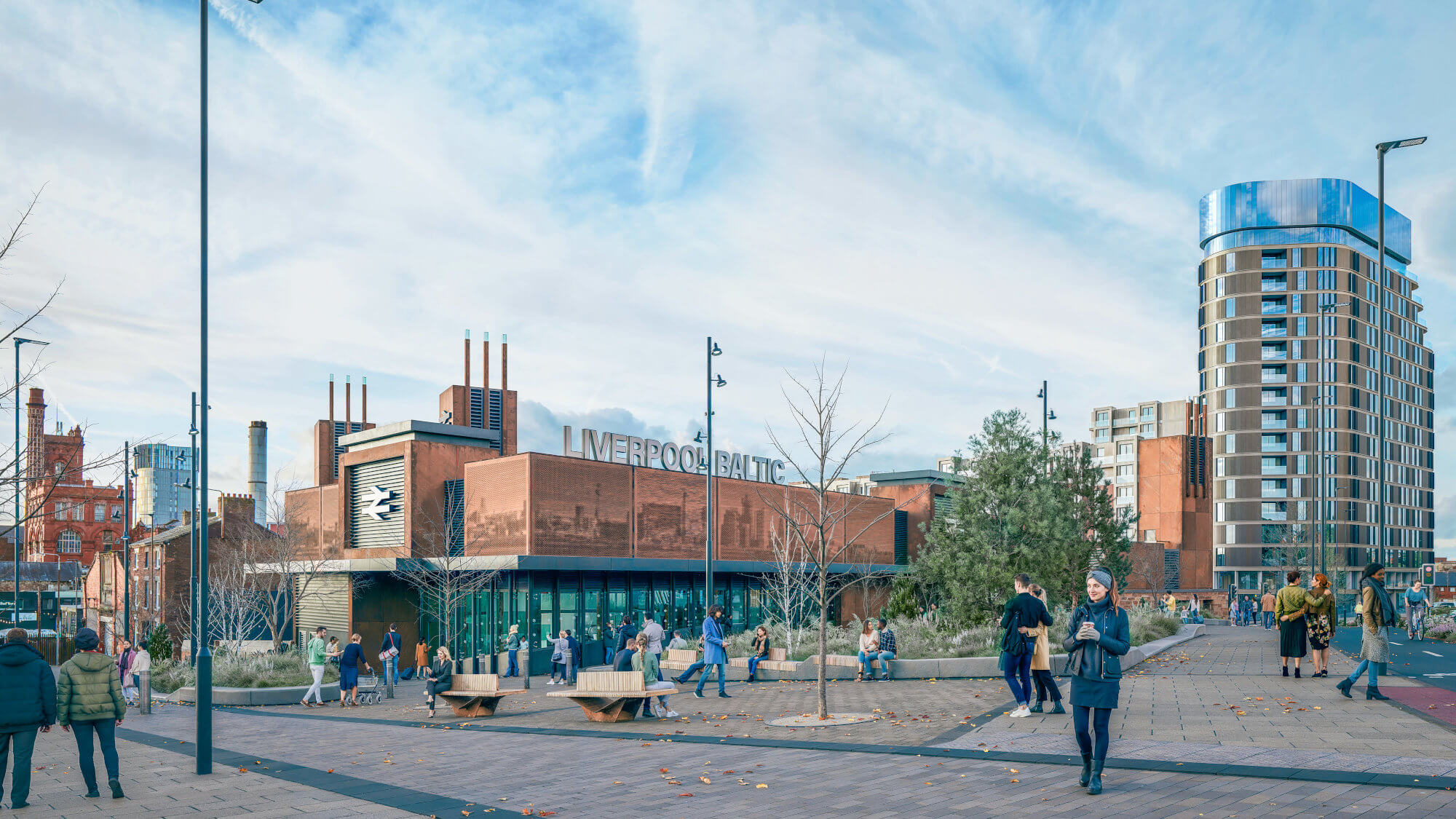 Digital render of the new Liverpool Baltic station.