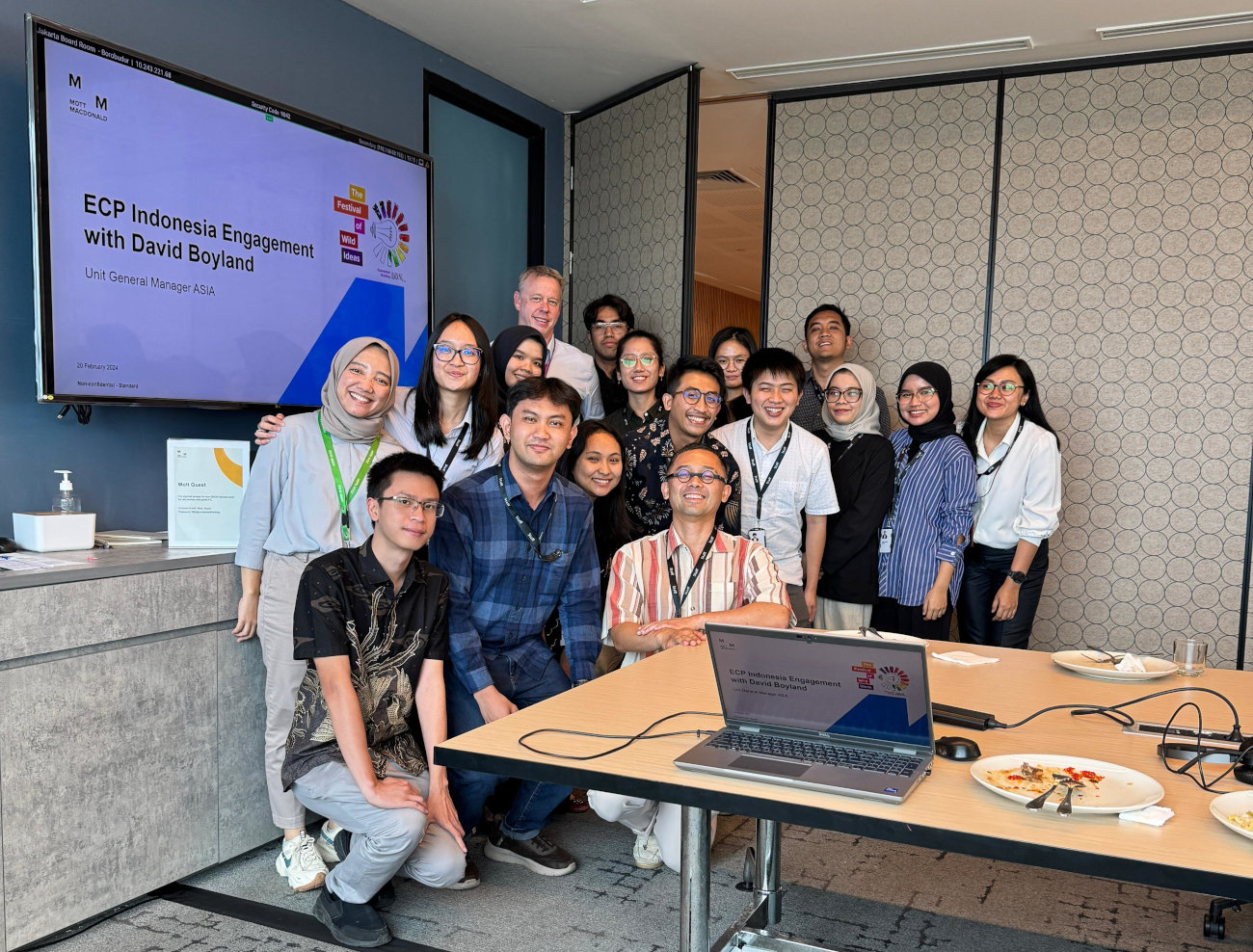 APNA early career professionals with David Boyland.