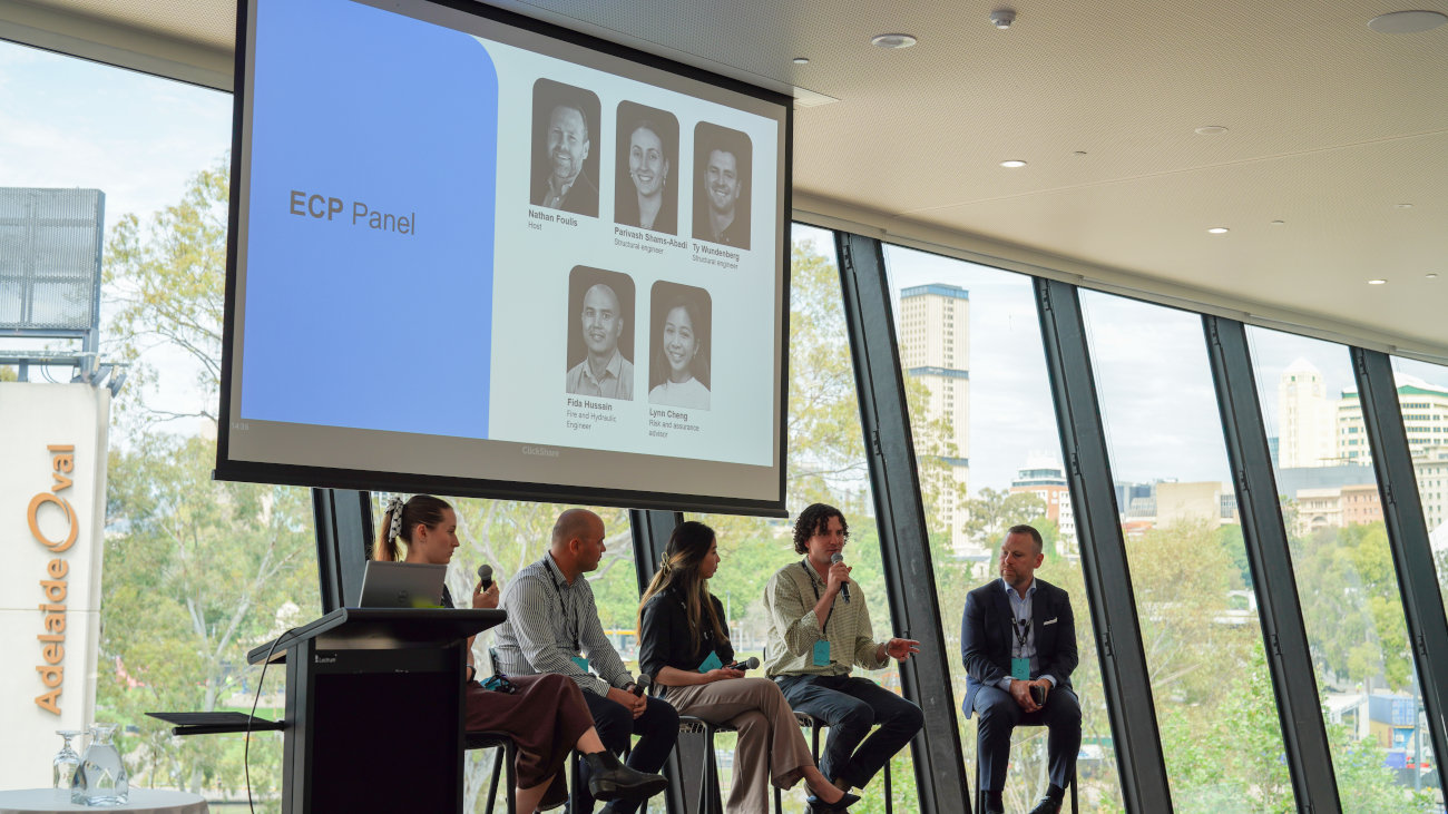 APNA early careers professionals panel discussion on stage.