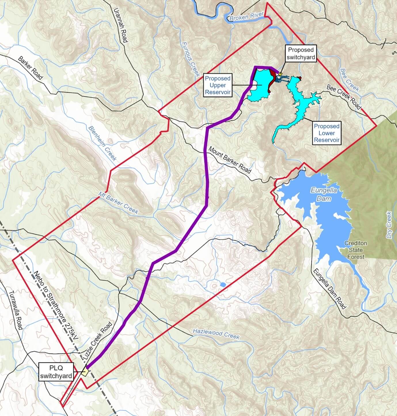 Capricornia site map.