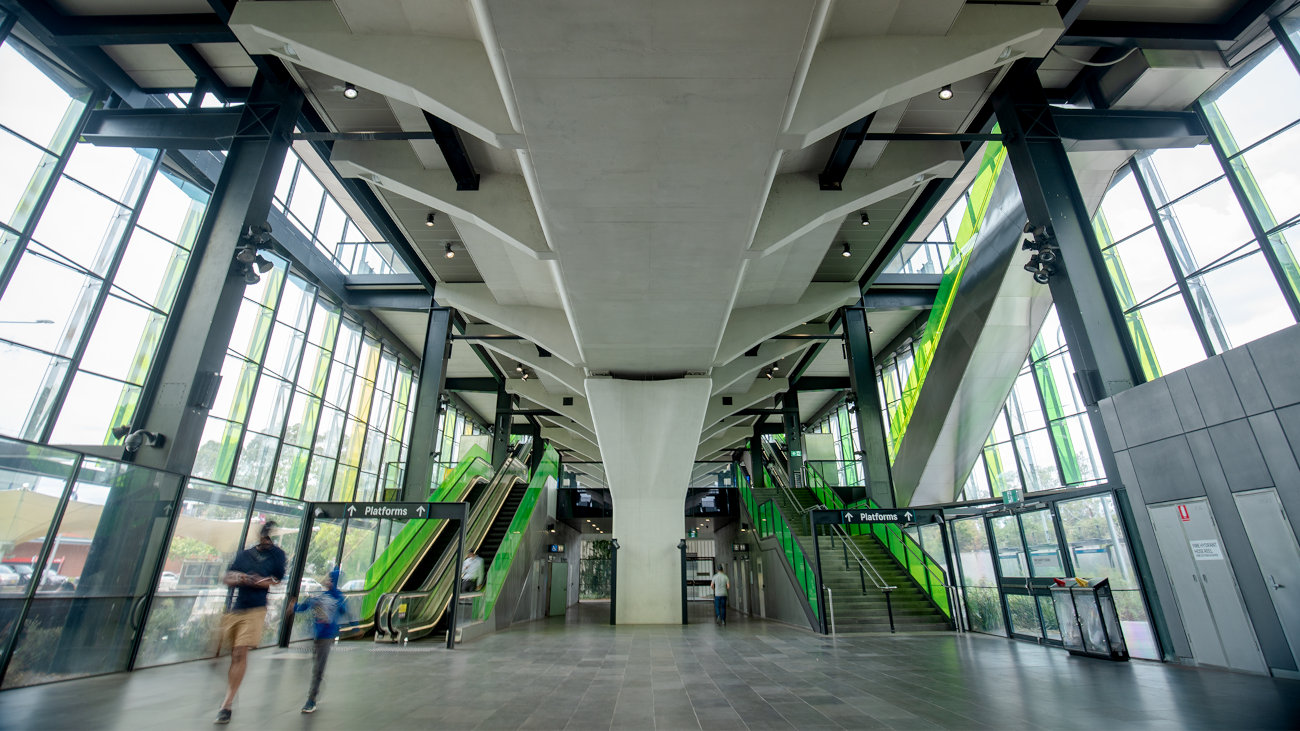 Station platform on the Sydney Metro.