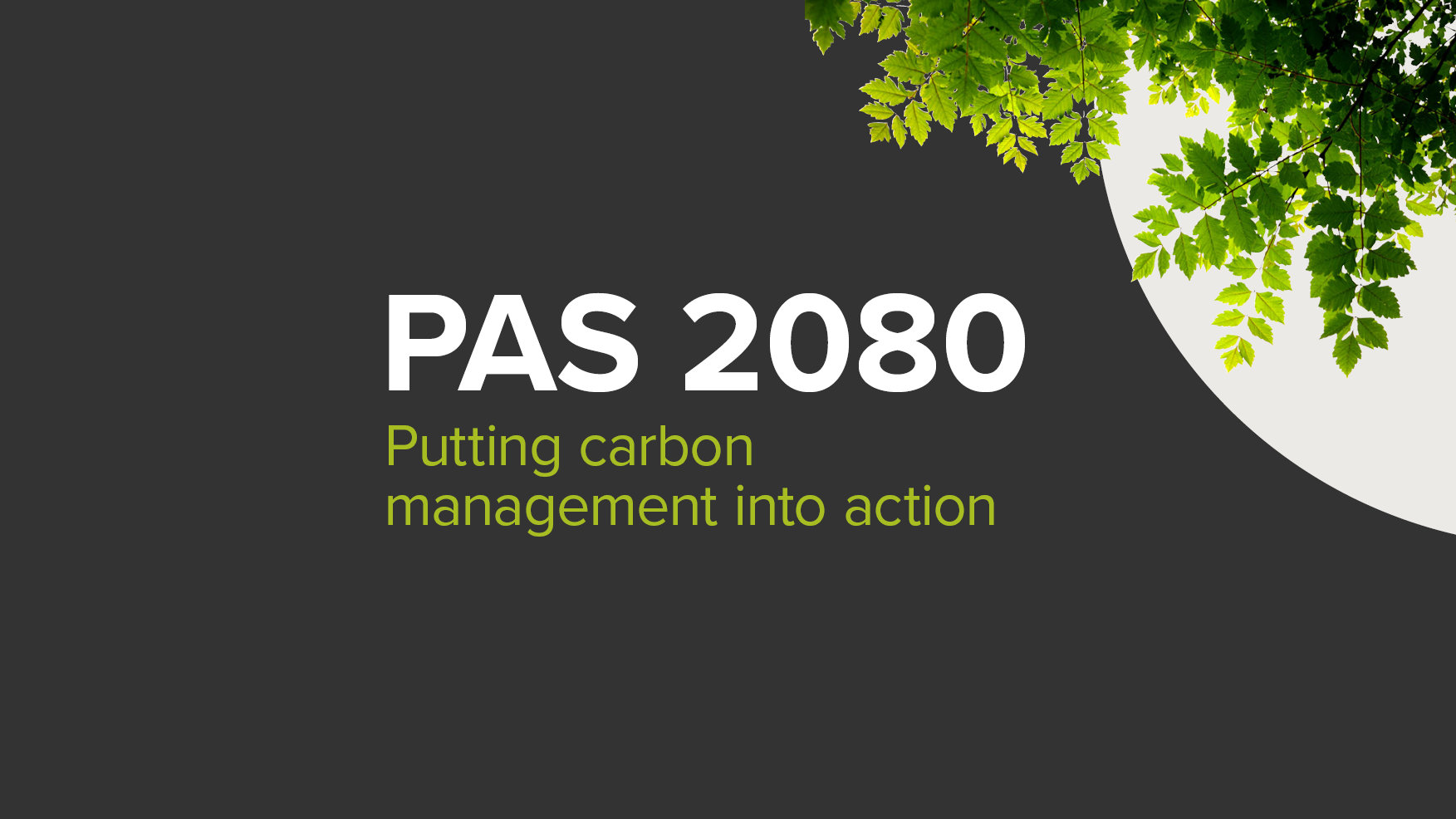 PAS 2080: putting carbon management into action.