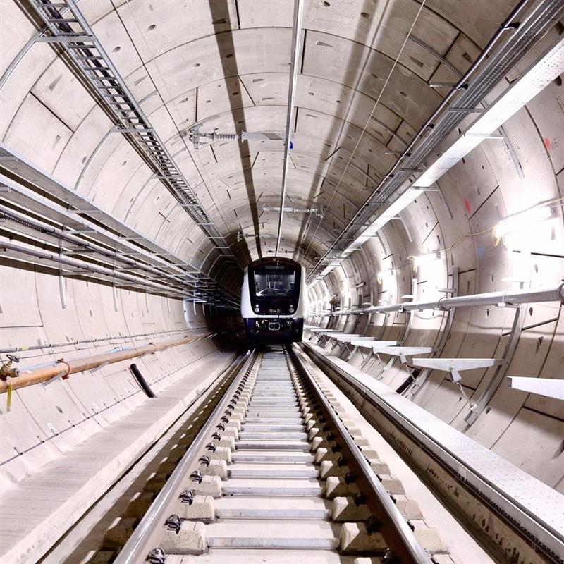 Elizabeth line underground in London