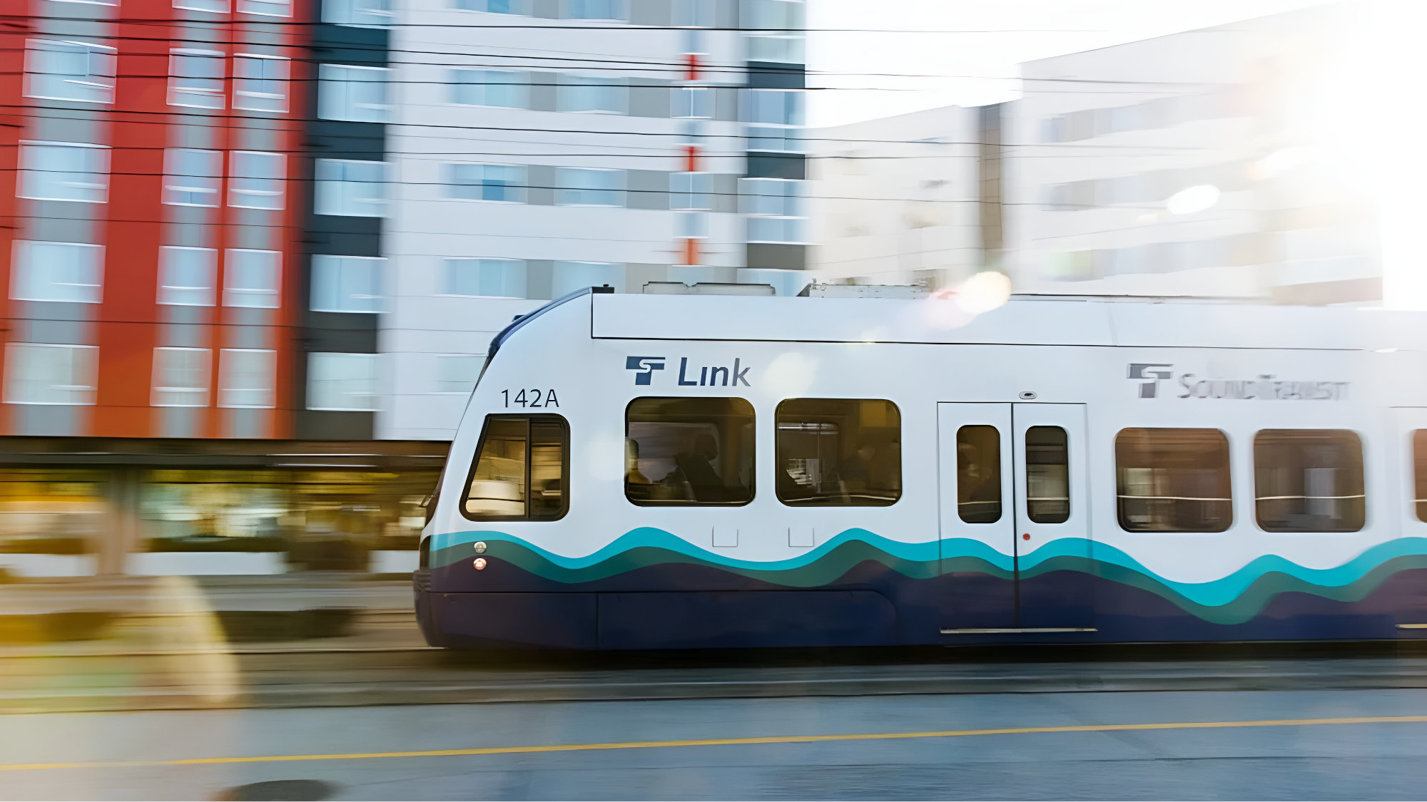 A Sound Transit train carriage.