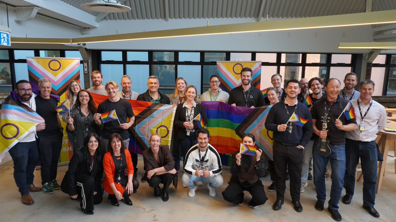 Mott MacDonald staff celebrating Pride.