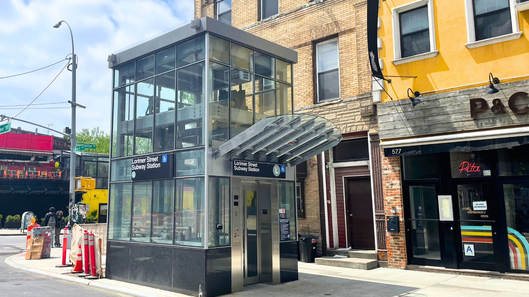 Lift accessibility in New York subway stations.