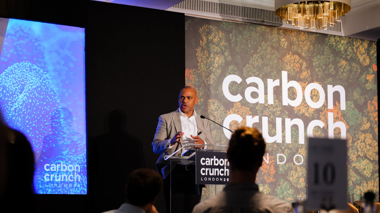 Marvin Rees giving a talk at Carbon Crunch 2025.
