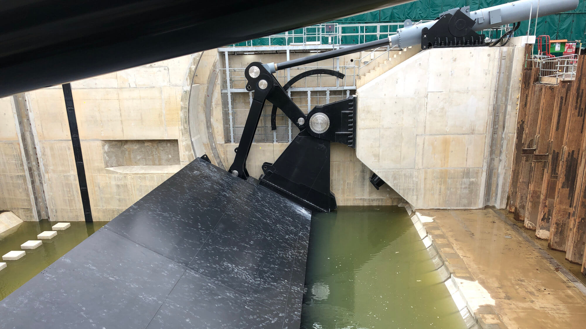 Boston Barrier flood defence infrastructure.