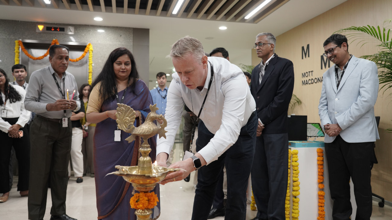 Mott MacDonald staff at Ahmedabad office expansion.