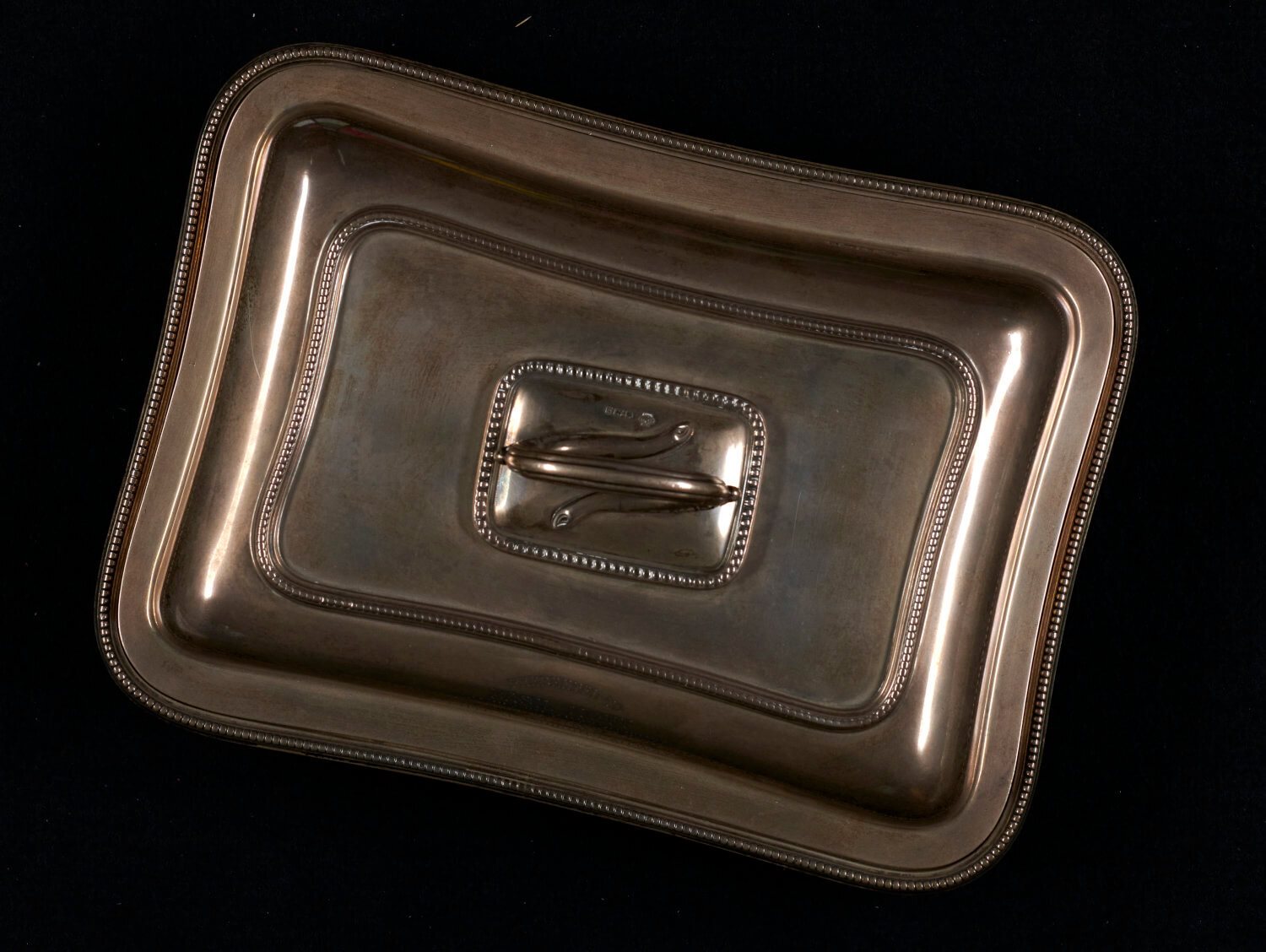 Commemorative silver dish for Central London Railway opening, 1900.