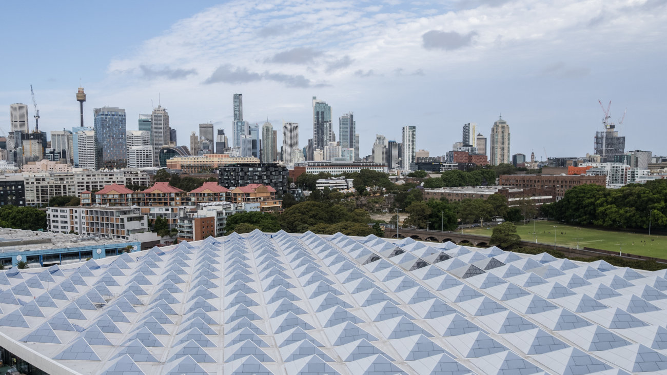 Sydney Fish Market roof.