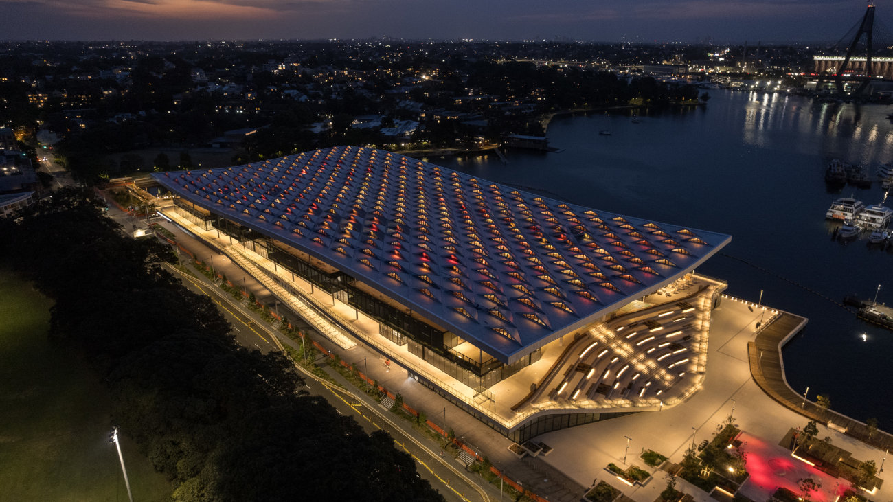 Sydney Fish Market roof.