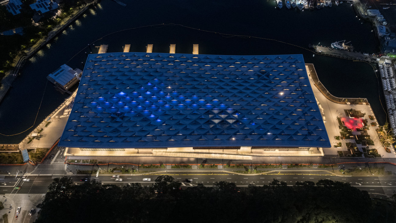 Sydney Fish Market roof.