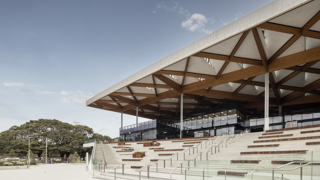 Sydney Fish Market roof.