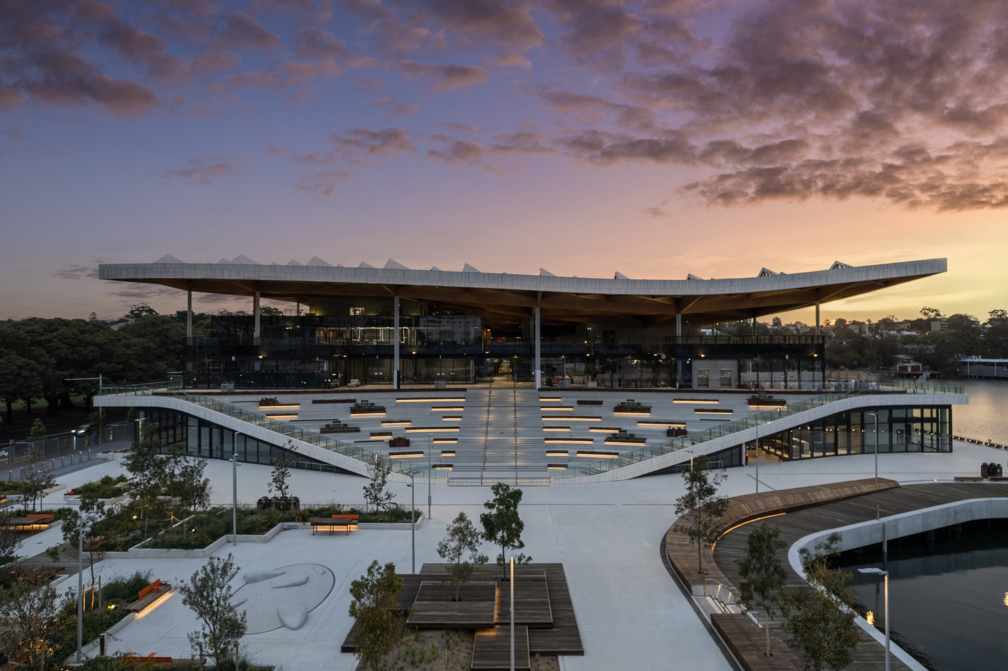 Sydney Fish Market roof.