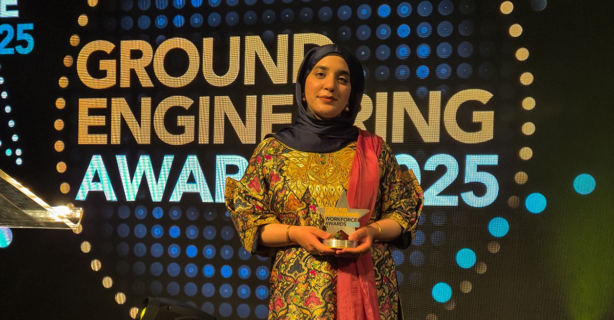 Bareen Shafi recognised as EDI Champion at the 2025 Ground Engineering Awards
